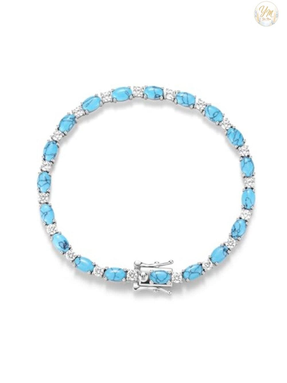Sterling Silver Birthstone Tennis Bracelet Fine Jewelry for Women 7in
